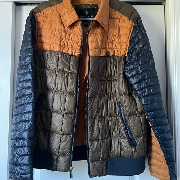 RAINFOREST Quilted Nylon Men’s THERMOLUXE Jacket Multicolour 5 Pockets Size L - Picture 4 of 15